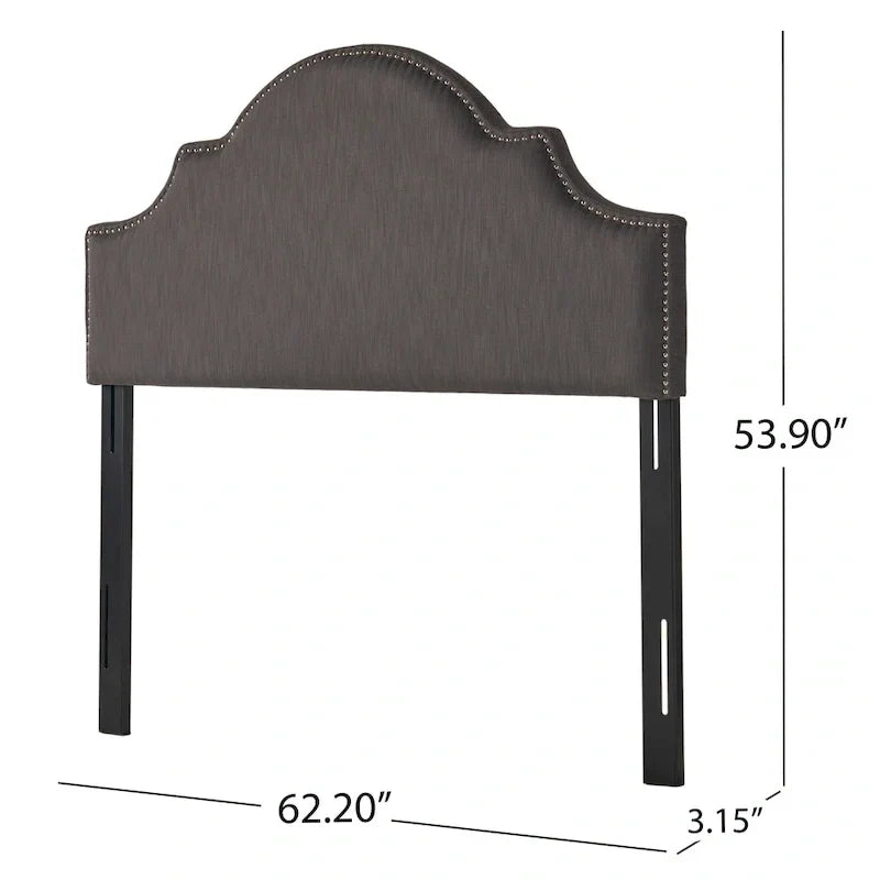 Tête de lit capitonnée en tissu réglable Grand lit/Très grand lit