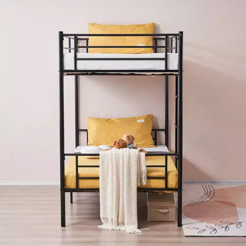 Lit Superposé Karl Home en Acier, Deux Places, avec Échelle, pour Chambre à Coucher, Dortoir, Enfants et Adultes
