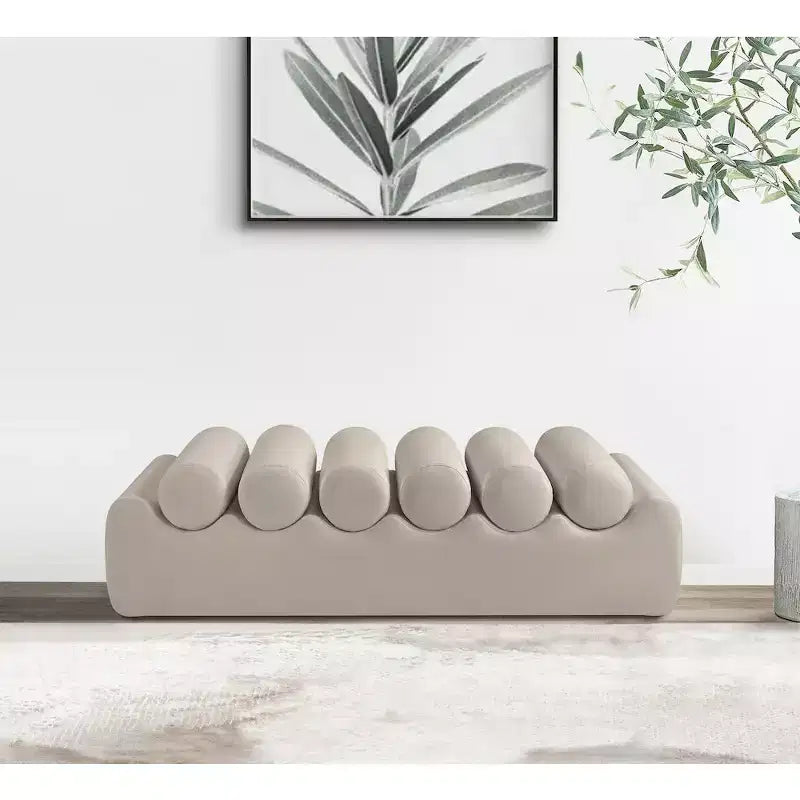 Meridian Furniture, Banc Rumble en cuir végétalien