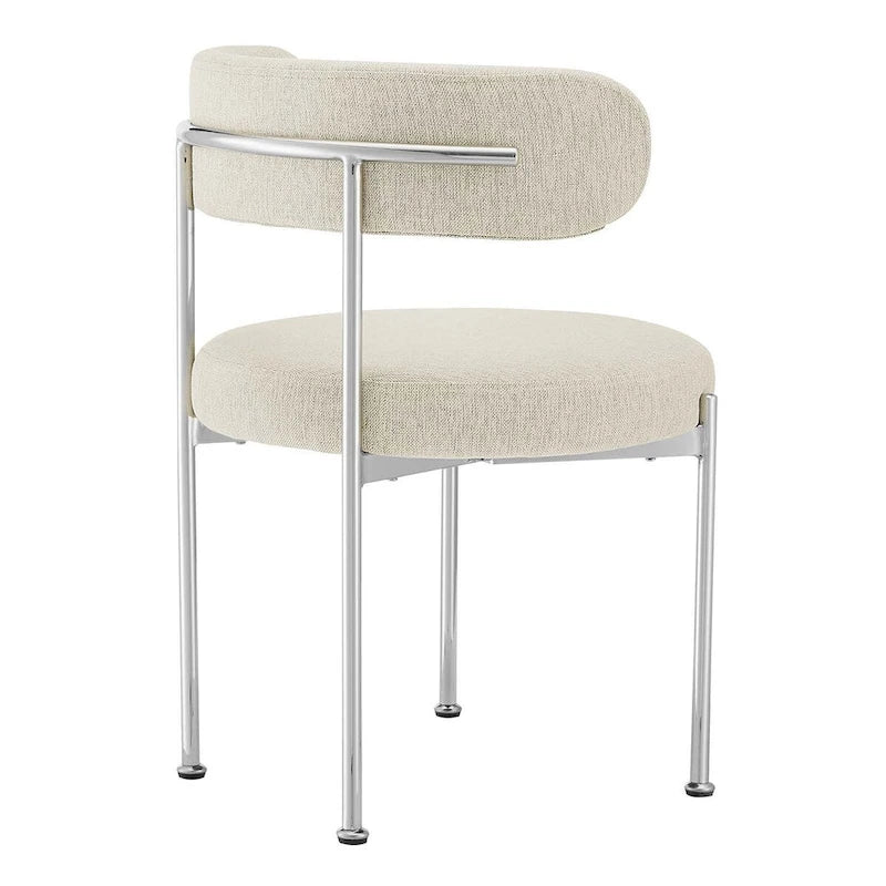 Chaises de salle à manger en tissu Albie – Lot de 2