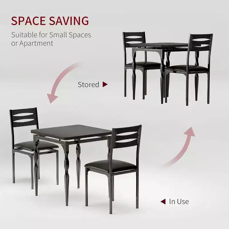 Ensemble de salle à manger 3 pièces pour petits espaces, table et 2 chaises à pieds en spirale, ensemble de table de cuisine compact pour appartements