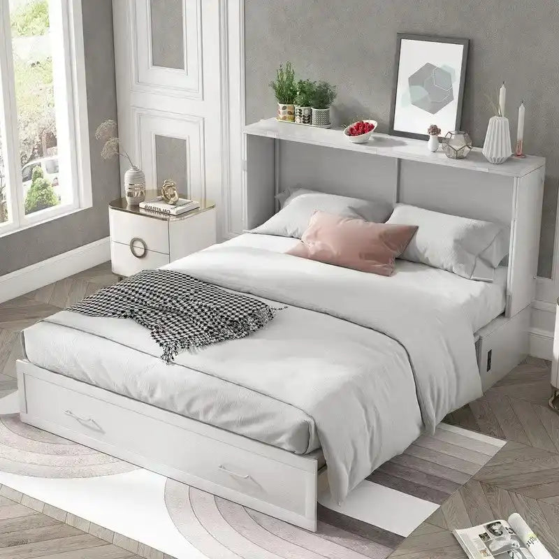 Lit escamotable Mixoy Murphy avec matelas et tiroir