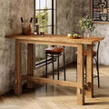 Table de pub en bois massif, hauteur bar, 63 pouces, pour cuisine, café ou restaurant