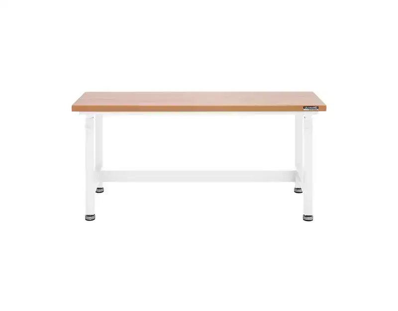 Établi robuste avec plateau en bois et hauteur réglable de 60 po
