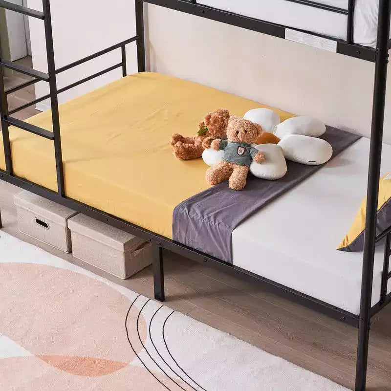 Lit Superposé Karl Home en Acier, Deux Places, avec Échelle, pour Chambre à Coucher, Dortoir, Enfants et Adultes
