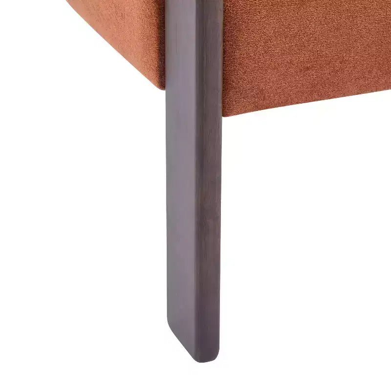 Fauteuil d'appoint rembourré en bois d'hévéa moderne Noah Christopher Knight Home