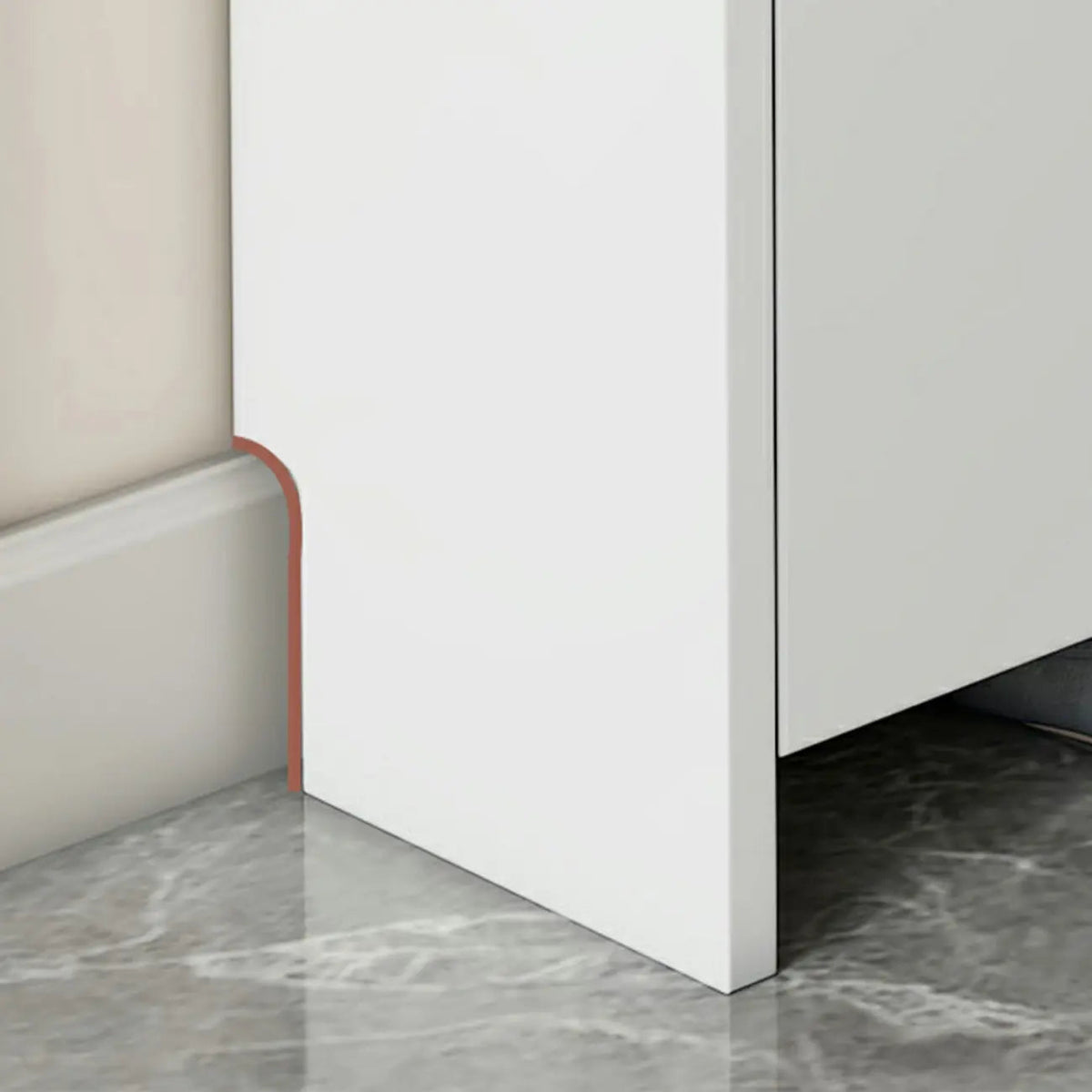 Meuble à chaussures 3 niveaux en bois blanc avec portes abattantes
