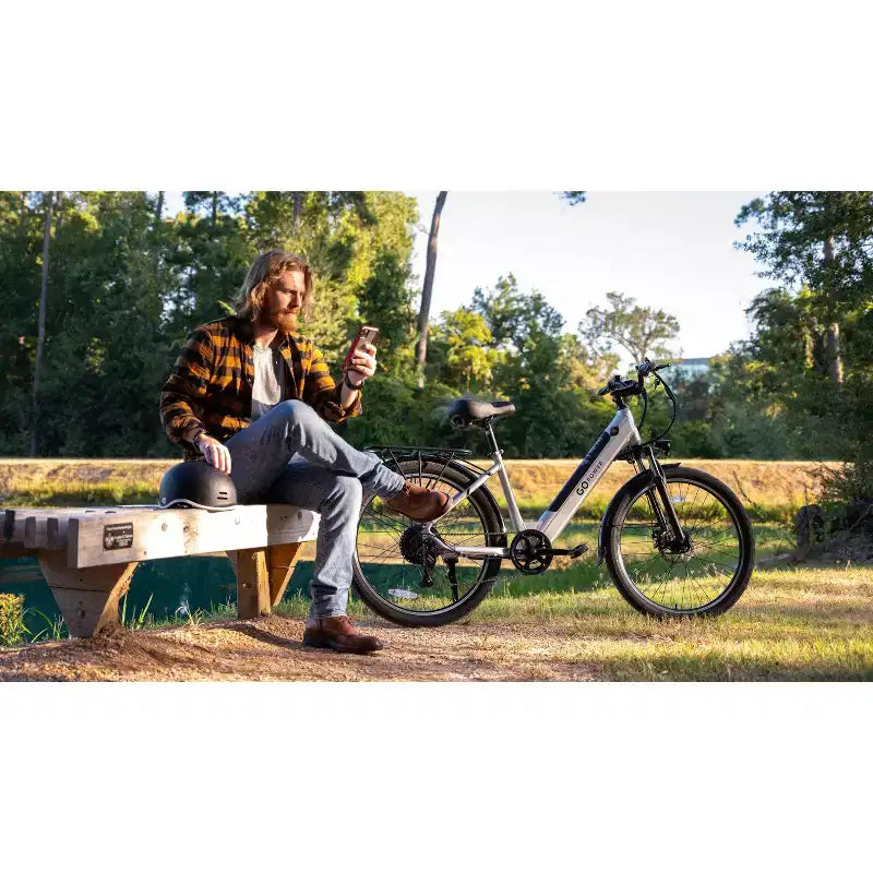 Vélo électrique GoPowerBike GoVelo pour adultes, moteur 500 W, batterie amovible, pneus 26 pouces, vitesse maximale 32 km/h, autonomie de plus de 80 km