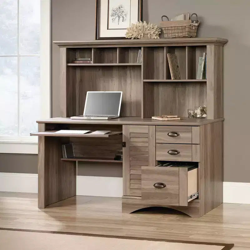 Bureau informatique Harbor View avec élément supérieur - Sauder