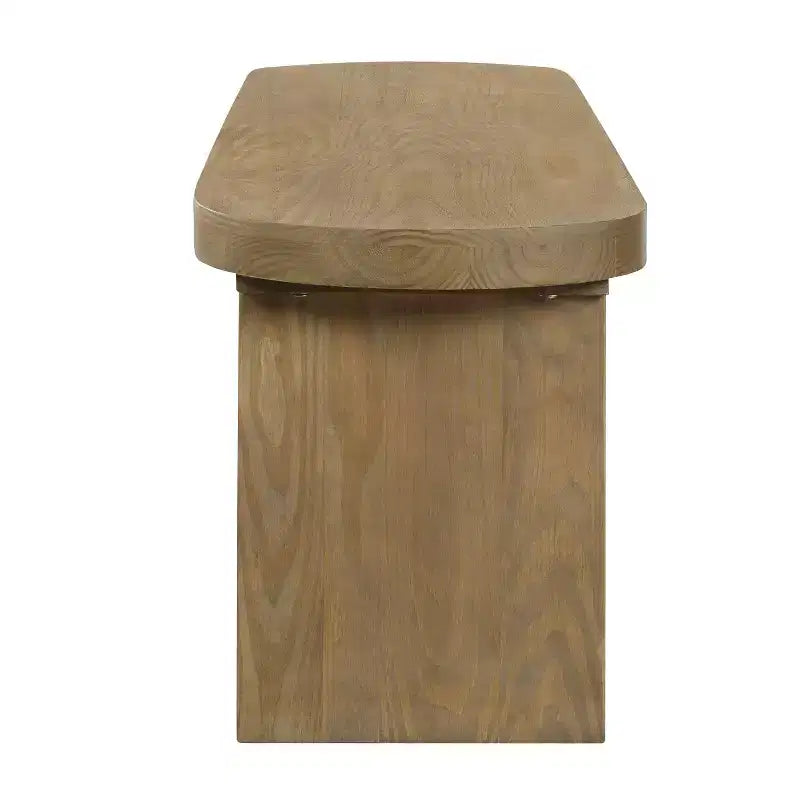 Banc de salle à manger en pin de style campagnard Chaeryeong de Christopher Knight Home avec coins arrondis