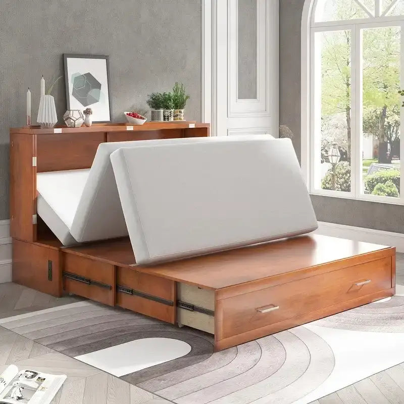 Lit escamotable Mixoy Murphy avec matelas et tiroir