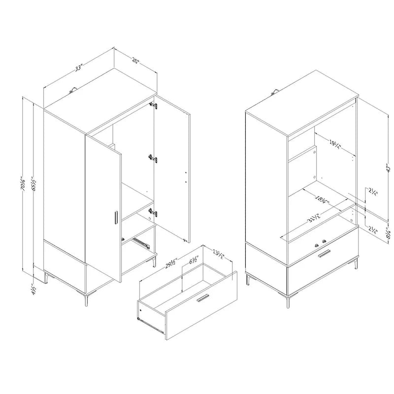 Armoire Musano South Shore
