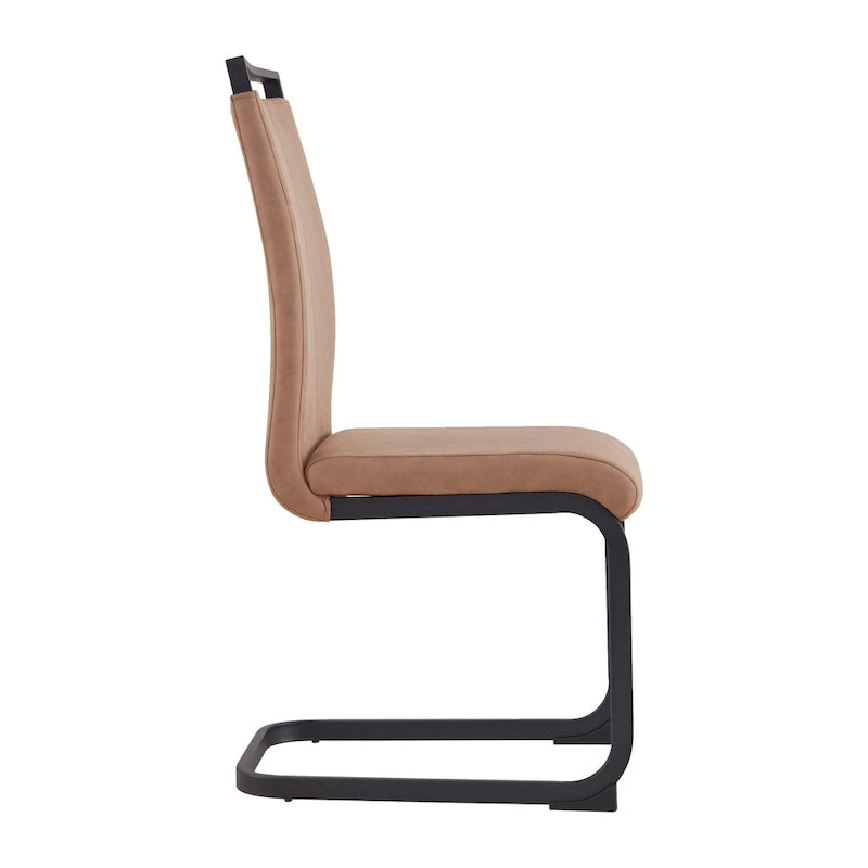 Chaises de salle à manger modernes en similicuir PU, lot de 4