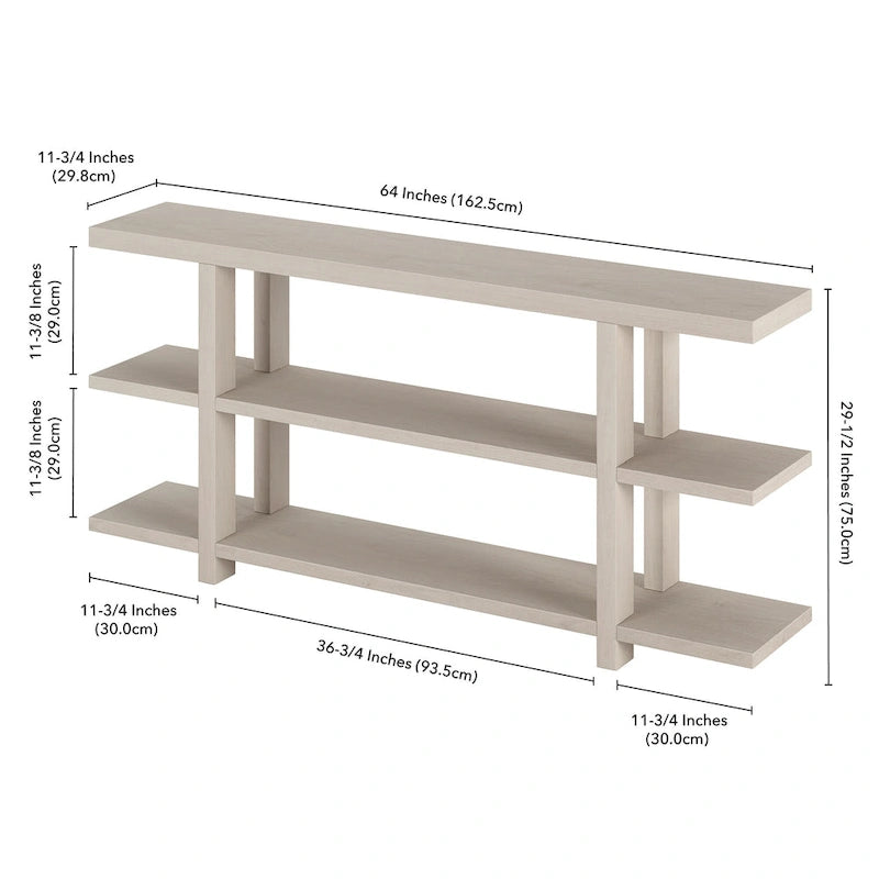 Table console rectangulaire large Acosta 64