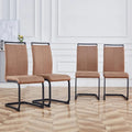 Chaises de salle à manger modernes en similicuir PU, lot de 4