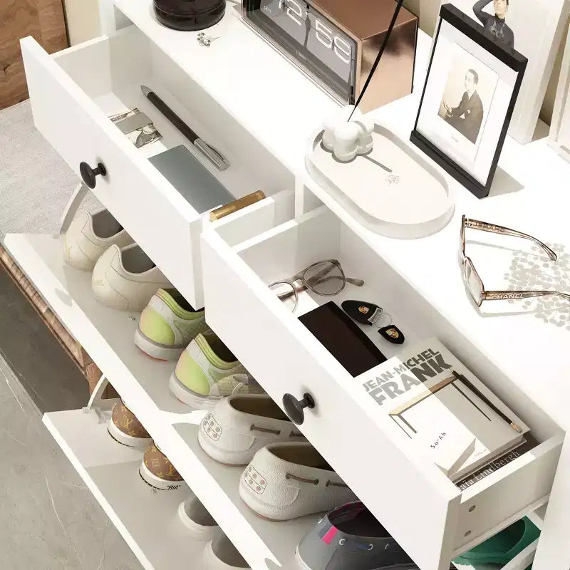 Meuble à chaussures basculant Famapy : Élégant, spacieux et astucieux pour votre entrée