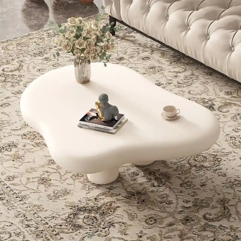 48,5 Table Basse Moderne Forme Nuage 4 Pieds
