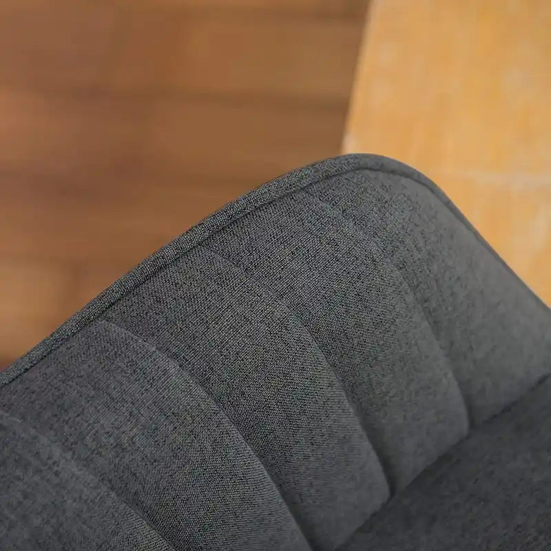 Fauteuil de bureau moderne pivotant avec pieds en bois