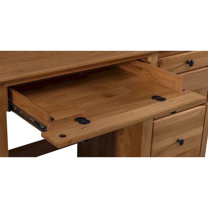 Bureau à 4 tiroirs en bois massif Arch+Haven