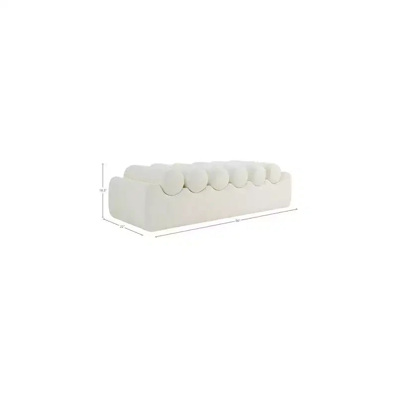 Meridian Furniture, Banc Rumble en cuir végétalien