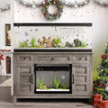 Meuble de support pour aquarium de 55-75 gallons de style ferme, support d'aquarium avec prise de courant, support d'aquarium robuste de 1400 livres avec support pour poissons/tortues/terrarium de reptiles