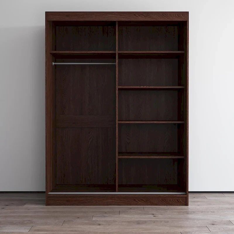 Armoire Aria 2 portes au fini lustré moderne