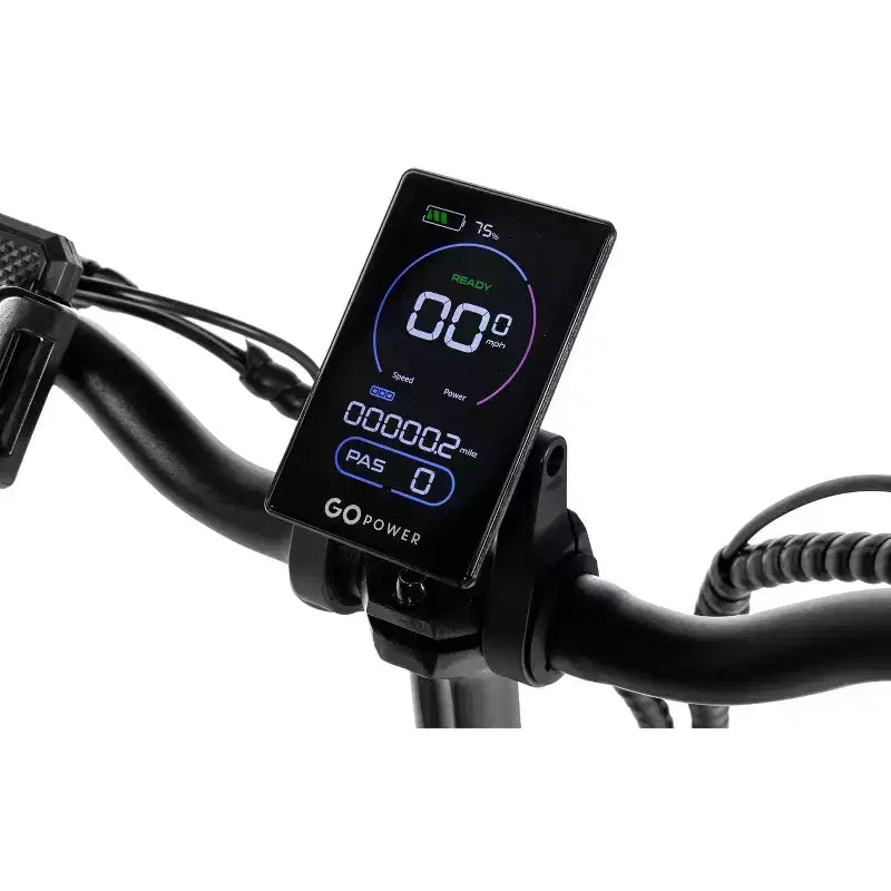 Vélo Électrique Pliant GoPowerBike GoPlus | Pneus Larges 20" | Moteur 500W, Vitesse Maximale 32 km/h | Autonomie 72+ km, 5 Niveaux d'Assistance au Pédalage | Boîte Ouverte