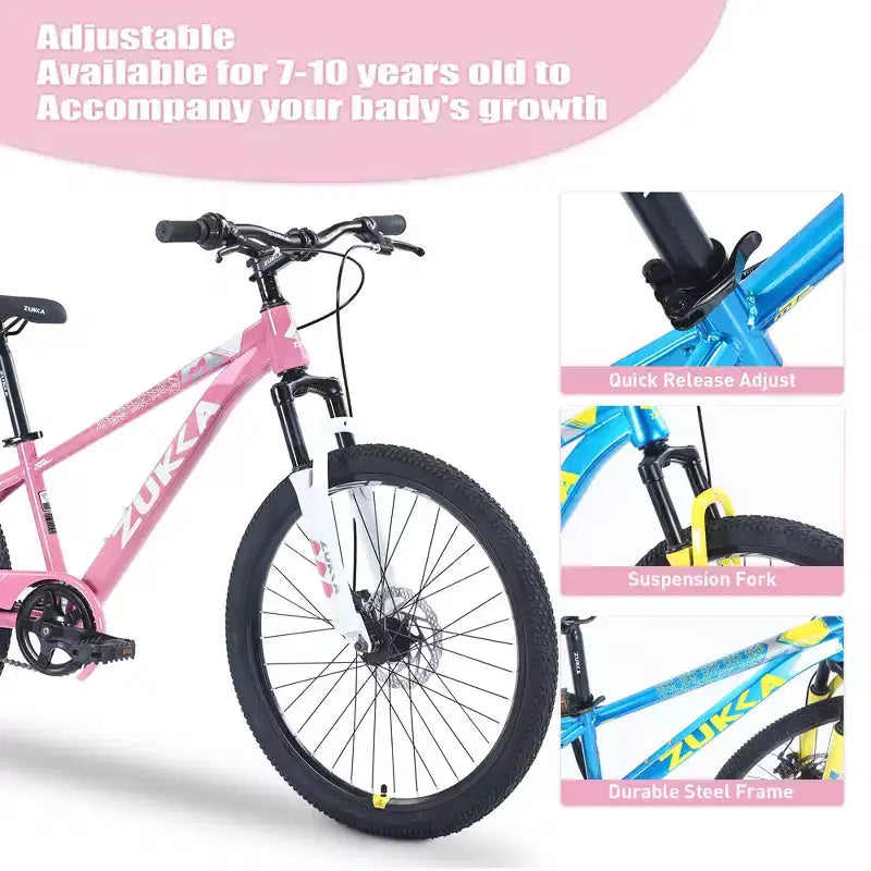 Vélos, vélo de route hybride de 20 pouces pour enfants de 7 à 10 ans, vélo de ville en acier, vélo de plage, de route ou de ville à une vitesse pour garçons et filles