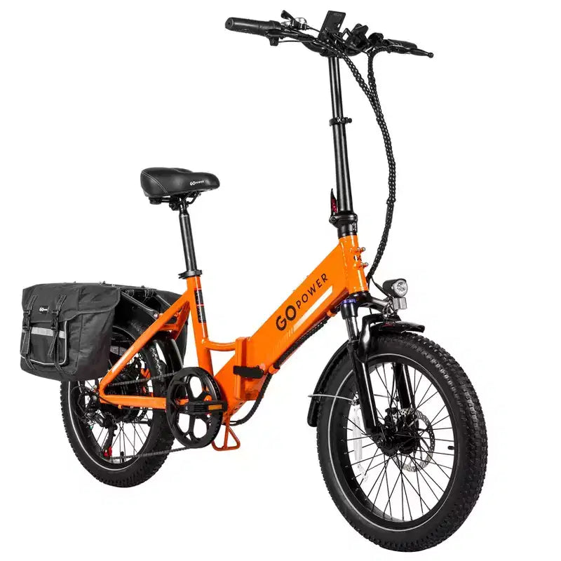 Vélo Électrique Pliant GoPowerBike GoPlus | Pneus Larges 20" | Moteur 500W, Vitesse Maximale 32 km/h | Autonomie 72+ km, 5 Niveaux d'Assistance au Pédalage | Boîte Ouverte