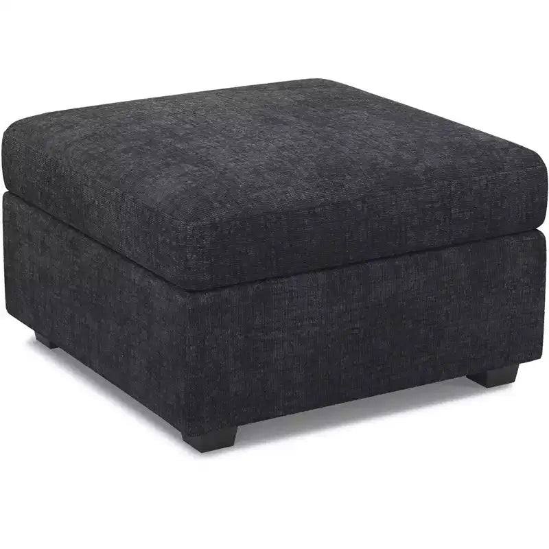 Module Pouf Ottoman Belffin en Chenille - Repose-Pieds de Rangement Modulaire avec Tissu Doux pour la Peau et Conception à Installation Rapide