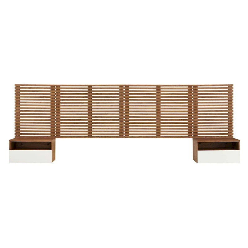 Tête de lit King size murale et tables de chevet modernes de Render