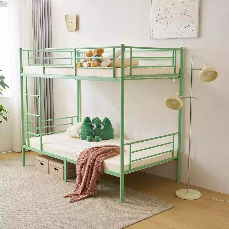 Lit Superposé Karl Home en Acier, Deux Places, avec Échelle, pour Chambre à Coucher, Dortoir, Enfants et Adultes