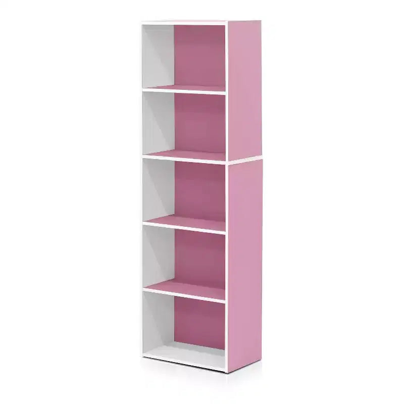 Furinno Étagère de rangement réversible 5 cubes pour livres, ouverte, horizontale ou verticale