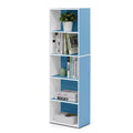 Furinno Étagère de rangement réversible 5 cubes pour livres, ouverte, horizontale ou verticale