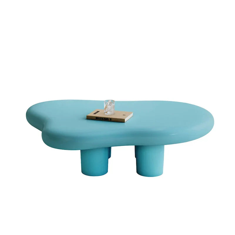 48,5 Table Basse Moderne Forme Nuage 4 Pieds