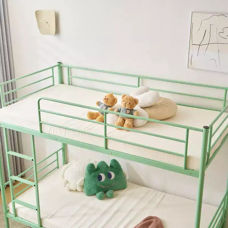 Lit Superposé Karl Home en Acier, Deux Places, avec Échelle, pour Chambre à Coucher, Dortoir, Enfants et Adultes