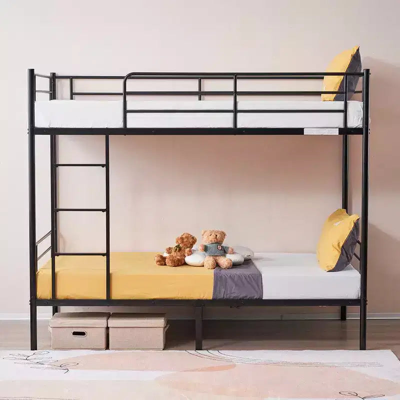 Lit Superposé Karl Home en Acier, Deux Places, avec Échelle, pour Chambre à Coucher, Dortoir, Enfants et Adultes