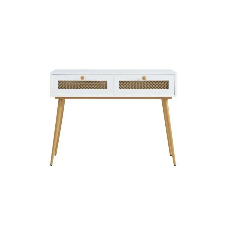 Console d'entrée à 2 tiroirs en bois de 41,9 po