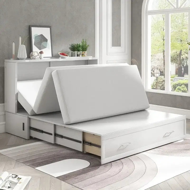Lit escamotable Mixoy Murphy avec matelas et tiroir