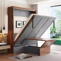 Lit escamotable GDF Studio Lawrence double avec bureau pliable