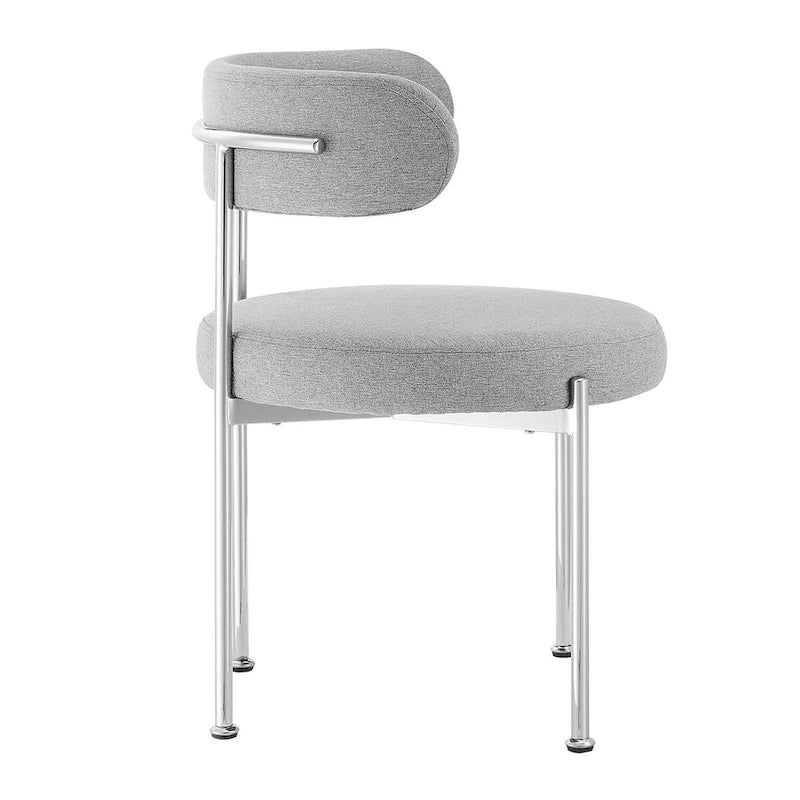Chaises de salle à manger en tissu Albie – Lot de 2