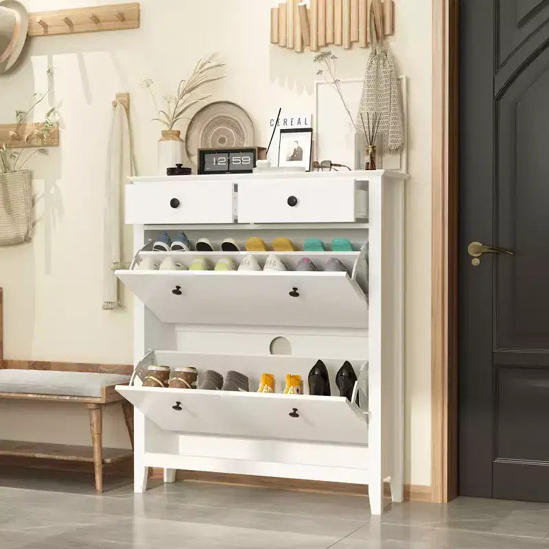 Meuble à chaussures basculant Famapy : Élégant, spacieux et astucieux pour votre entrée