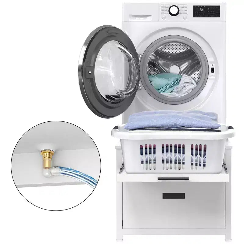 Support de piédestal GDLF pour lave-linge séchant, piédestal de lessive de 24,1 po pour lave-linge compact