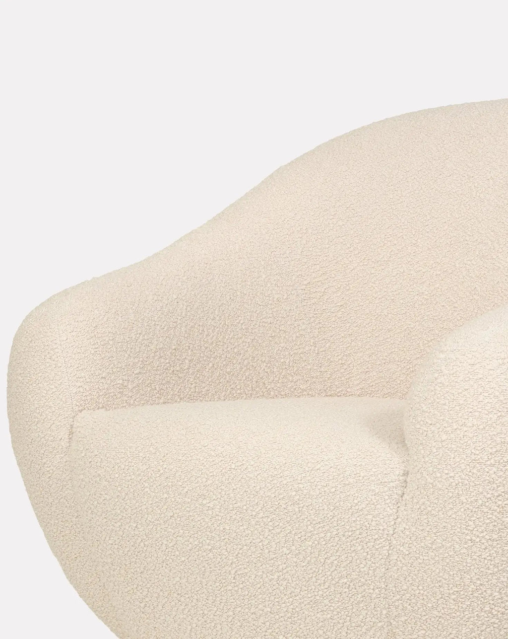 Curved Oak Base Award-Winning Upholstered Armchair