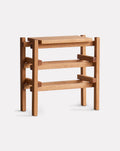 Solid Oak Natural Finish Accent Stool