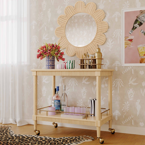 37 Natural Ash Bar Cart