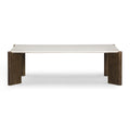 52 Cream Quartz Rectangular Coffee Table