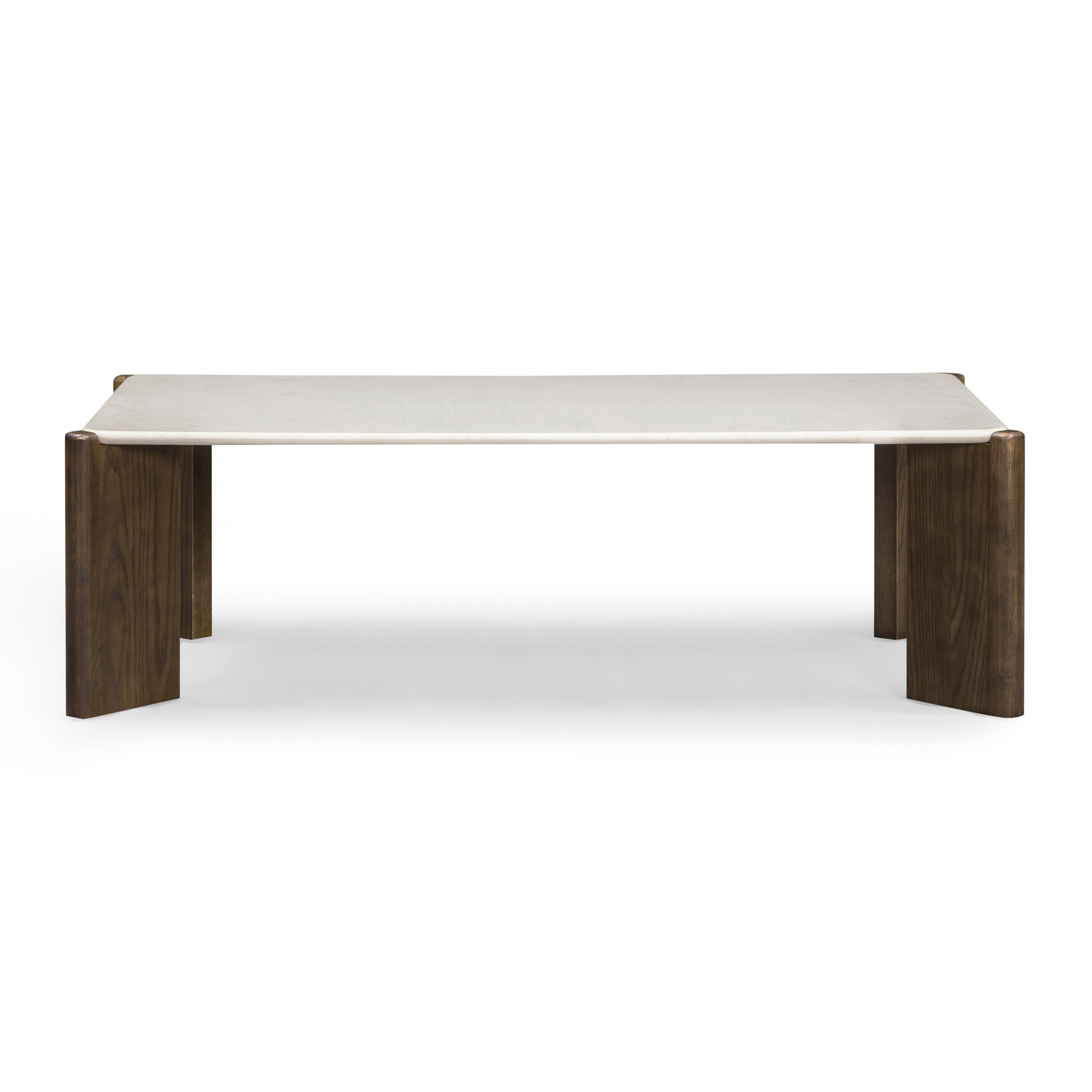 52 Cream Quartz Rectangular Coffee Table