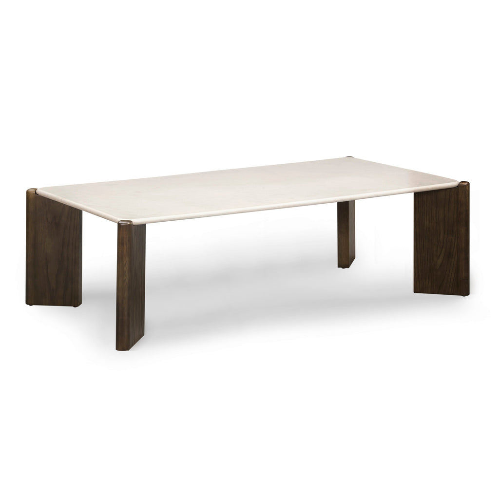 52 Cream Quartz Rectangular Coffee Table