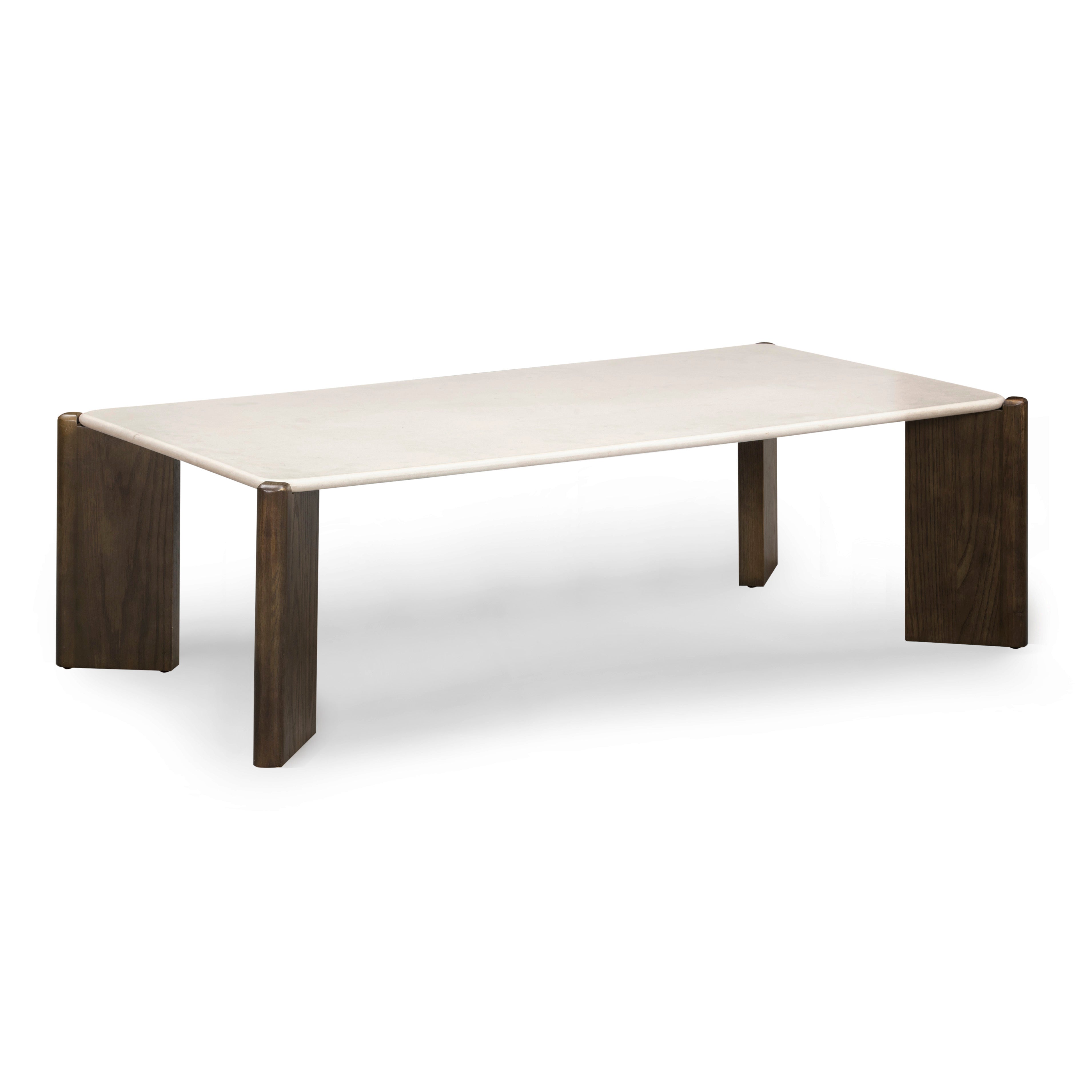 52 Cream Quartz Rectangular Coffee Table